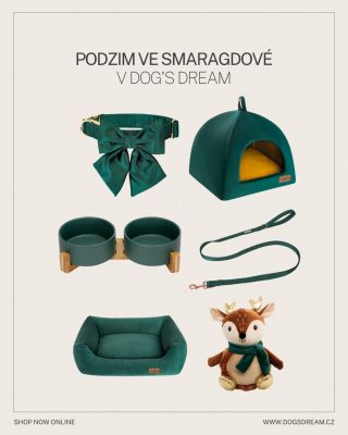 Teplo a elegance v Dog’s Dream. 🍂 Podzim přináší barvy, klid a touhu po pohodlí. My jsme ho letos oblékli do smaragdové —...