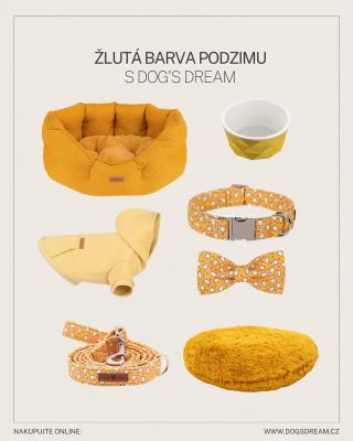 I podzim může být slunečný! Naše žlutá kolekce přináší do sychravých dnů optimismus a teplo – pelíšky, vodítka, obojky i...