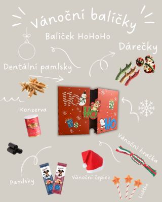 Máme pro vás exkluzivní vánoční balíčky pro Vaše chlupaté lásky 🐶🎁 První velký balíček Ho Ho Ho je plný překvapení a...
